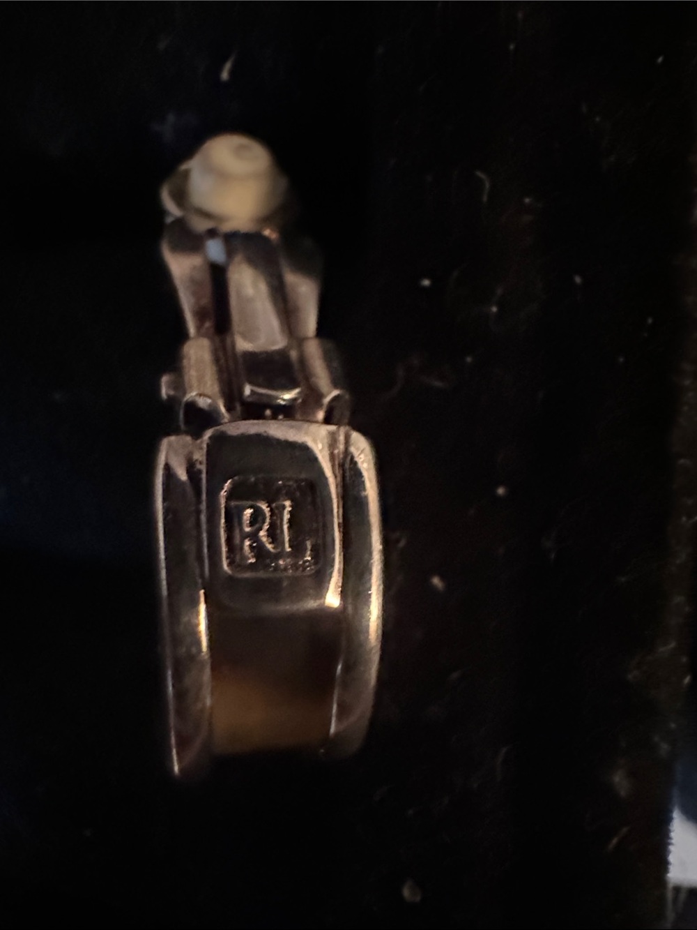 Ralph Lauren Silver Tortoise Jewelry Set 2 Clip Earrings - Picture 3 of 3